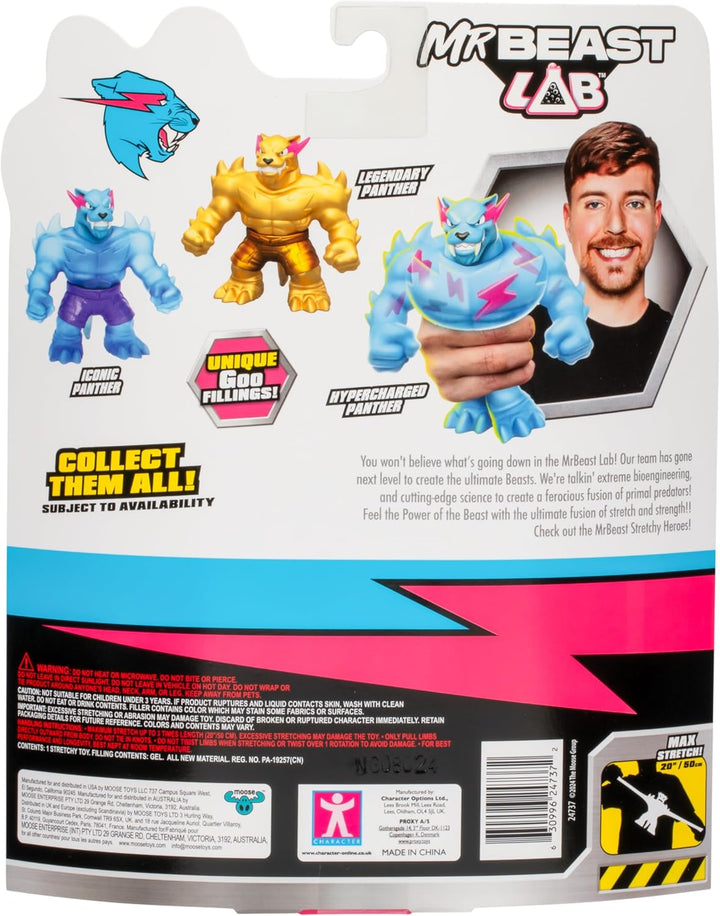 MrBeast Lab – dehnbarer Iconic Panther der Heroes of GOO JIT Zu; Drücke und dehne den Panther von Mr