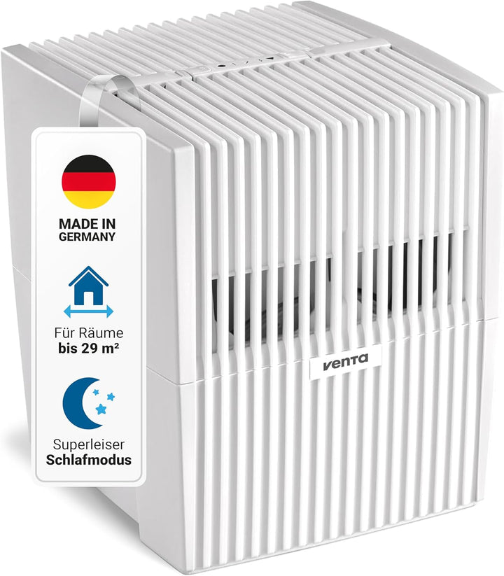 Venta Luftbefeuchter LW15 Classic Original, sehr leise 20 dB(A), energieeffizient 2 Watt, hygienisch