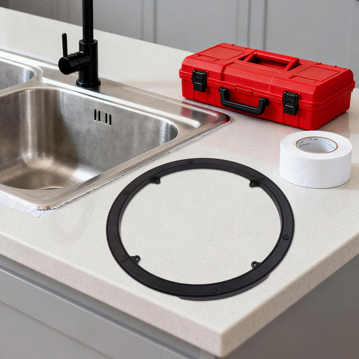 Yardwe Küchendrehteller Drehbarer Drehteller 40 cm runder Kunststoff Unterbau, geräuschloser Ablageb