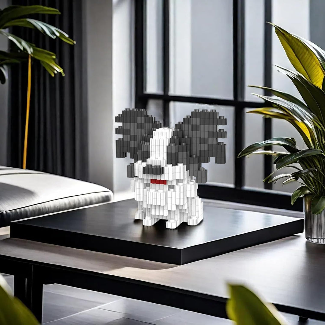 Micro Dog Building Blocks, Haustier Bausteine Sets für Erwachsene und Jungen Mädchen CLJM-01 (Schmet