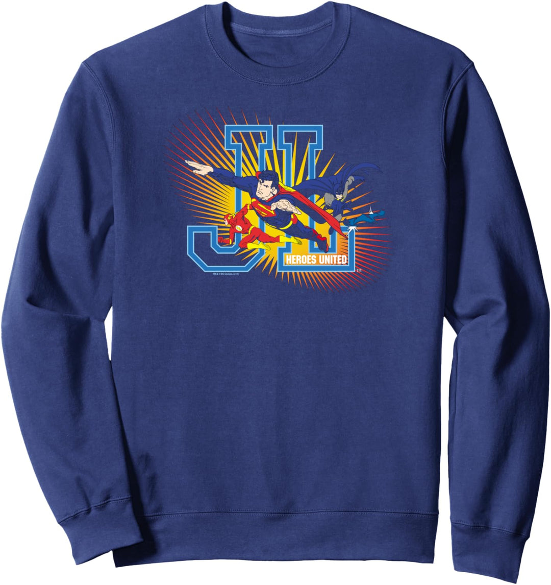 Justice League Heroes United Black Sweatshirt
