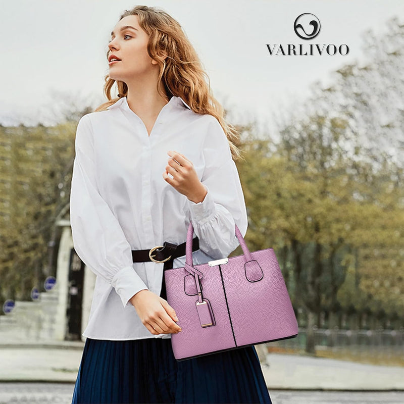 VARLIVOO Elegante Damen-Handtasche, Umhängetasche, Messenger-Tasche, Handtasche, mit verstellbarem S