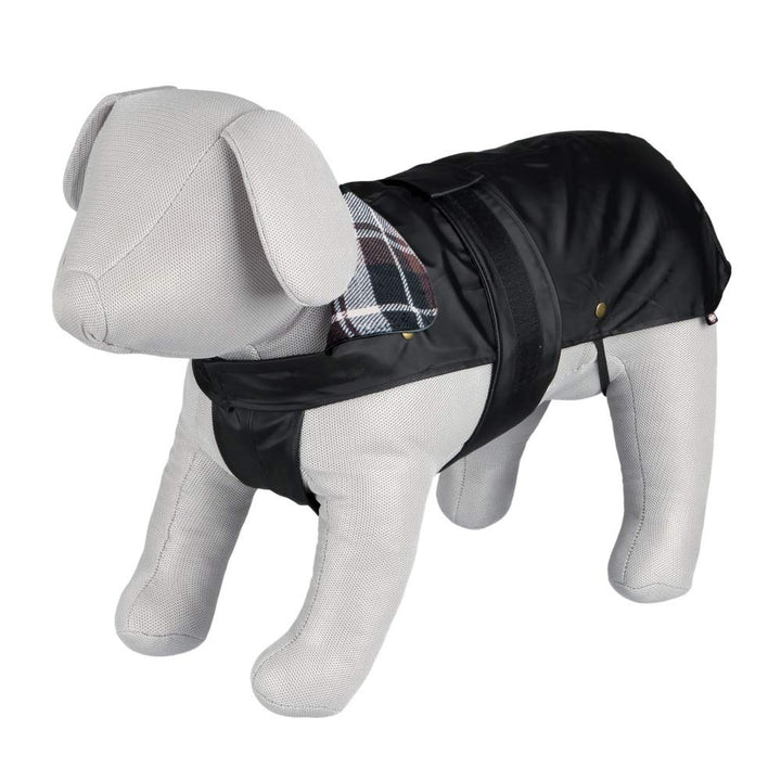 TRIXIE wasserabweisender Hundemantel "Mantel Paris, M: 50 cm, schwarz" - 30505 Schwarz M 50, Schwarz