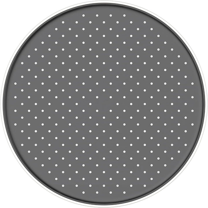 Regenduschkopf D2211R rund - Ø 25,4 cm - Anti-Kalk - Farbe wählbar, Farbe:Weiss/Schwarz matt Weiss /