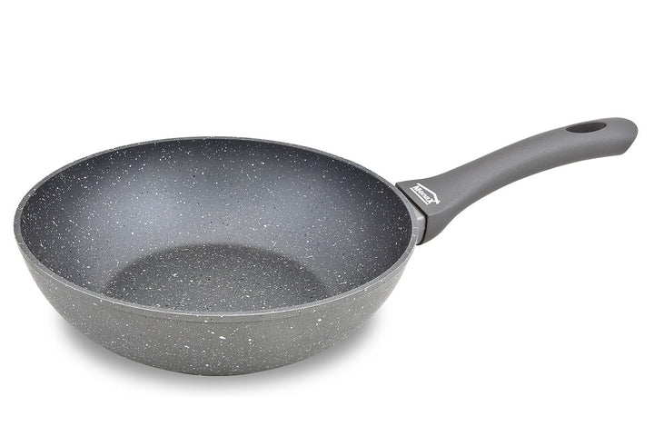 Menax Focus - Wokpfanne - Geschmiedete Aluminiumpfannen - 5-Schicht-Antihaftbeschichtung - Ø 28 cm,