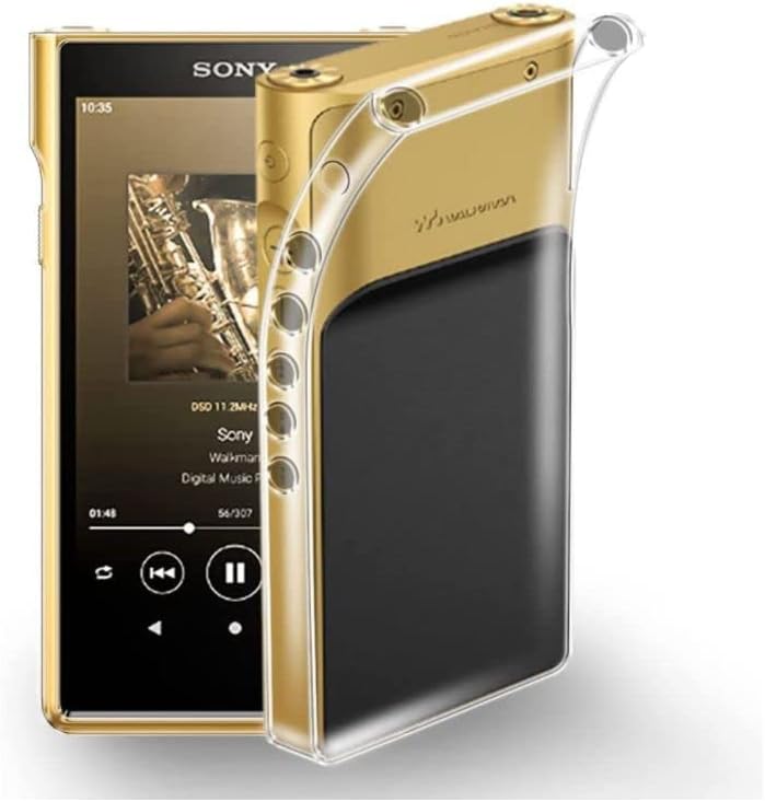 Weiche transparente TPU-Schutzhülle kompatibel mit Sony Walkman NW-WM1ZM2 NW-WM1AM2, ultradünne TPU-