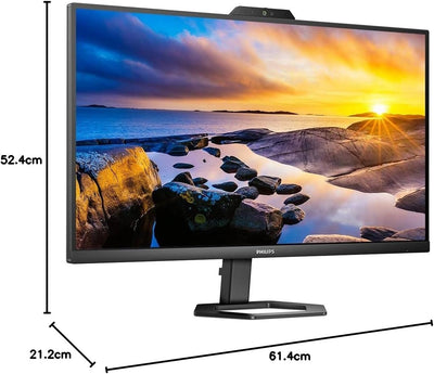 Philips 27E1N5600HE - 27 Zoll QHD USB-C Monitor, Webcam, höhenverstellbar, Lautsprecher (2560x1440,