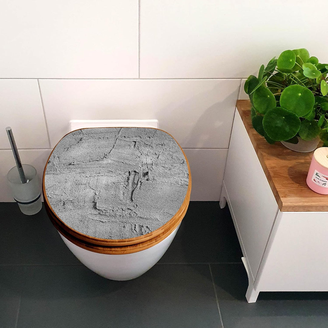 banjado Design WC Sitz Bambus Absenkautomatik 45,8x37,5cm - Toilettendeckel mit Absenkautomatik Holz