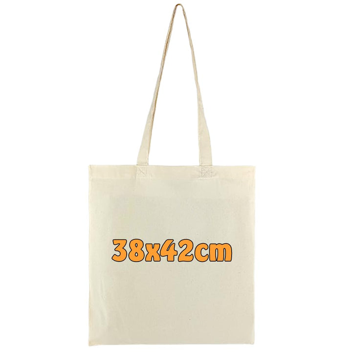 Cottonbagjoe (10, 25, 100, 250 Pack Baumwolltasche zum Bemalen | mit Zwei Langen Henkeln | 38x42cm |