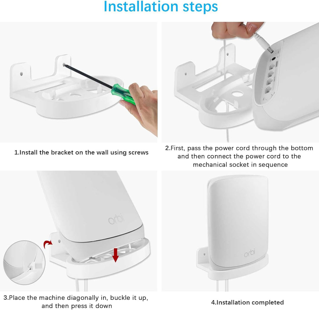 HOLACA Orbi WiFi 6 Wandhalterung Halter Router Montagehalterungen für Orbi WiFi 6 Mesh System (RBS76