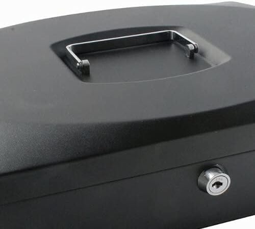 Q-Connect KF02603 Geldkassette 25,4 cm schwarz, Schwarz