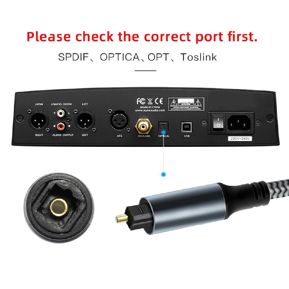 xiwai USB-C auf SPDIF Toslink Optisches Audiokabel Opt-Stecker Typ-C auf Digital Fiber Optic Sound I