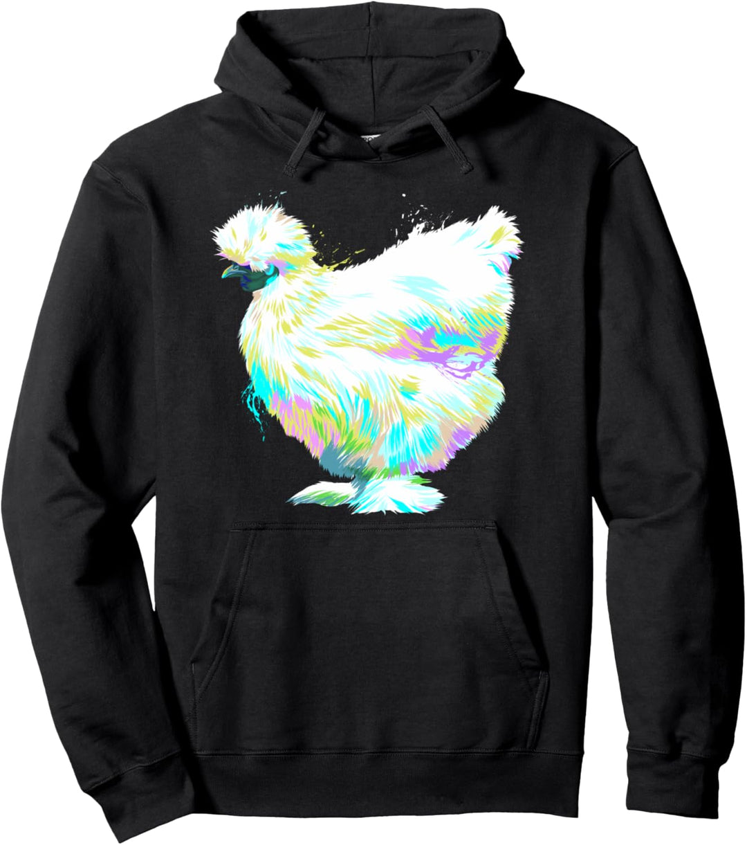 Splash Huhn Seidenhuhn Pullover Hoodie