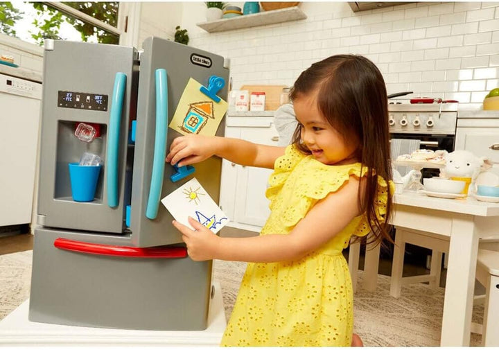 Little Tikes - First Fridge - Interaktiver und realistischer Kühlschrank für Kinder - Mit Licht und