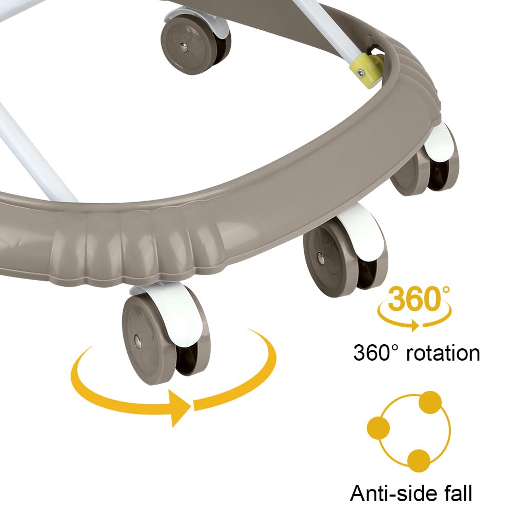Lauflernhilfe für Jungen und Mädchen,Baby Gehfrei Lauflernwagen mit Spielcenter,Geräuscharm, Anti-Ro