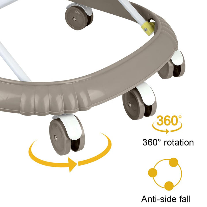 Lauflernhilfe für Jungen und Mädchen,Baby Gehfrei Lauflernwagen mit Spielcenter,Geräuscharm, Anti-Ro