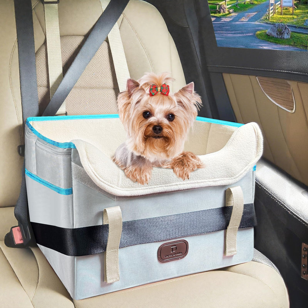 Hundesitz Auto, Hundekorb Auto RüCksitz, Wasserdicht, Faltbar mit Clip-On Sicherheitsleine, Hunde Au