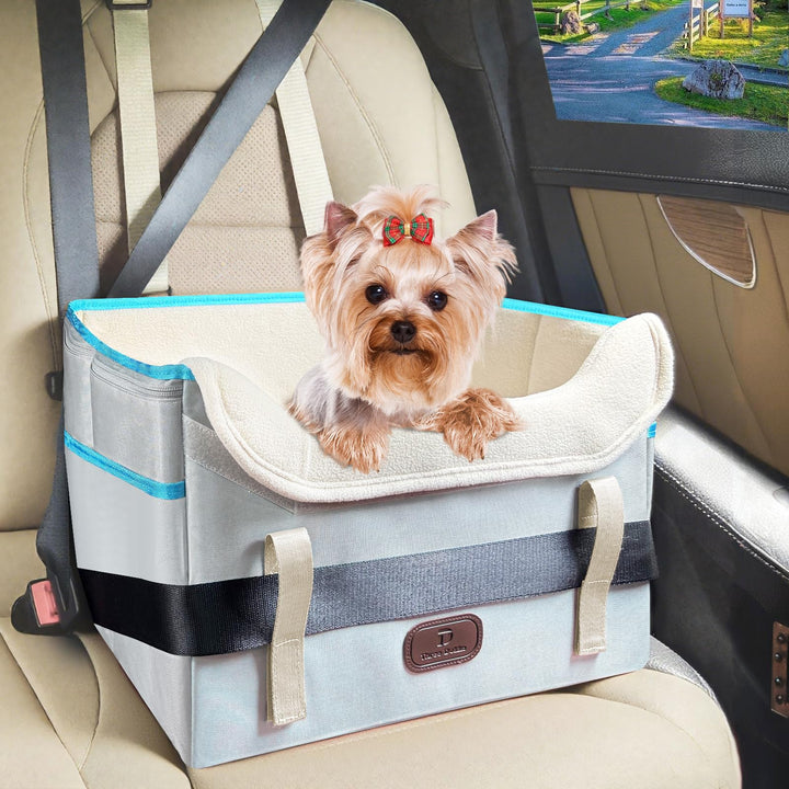 Hundesitz Auto, Hundekorb Auto RüCksitz, Wasserdicht, Faltbar mit Clip-On Sicherheitsleine, Hunde Au