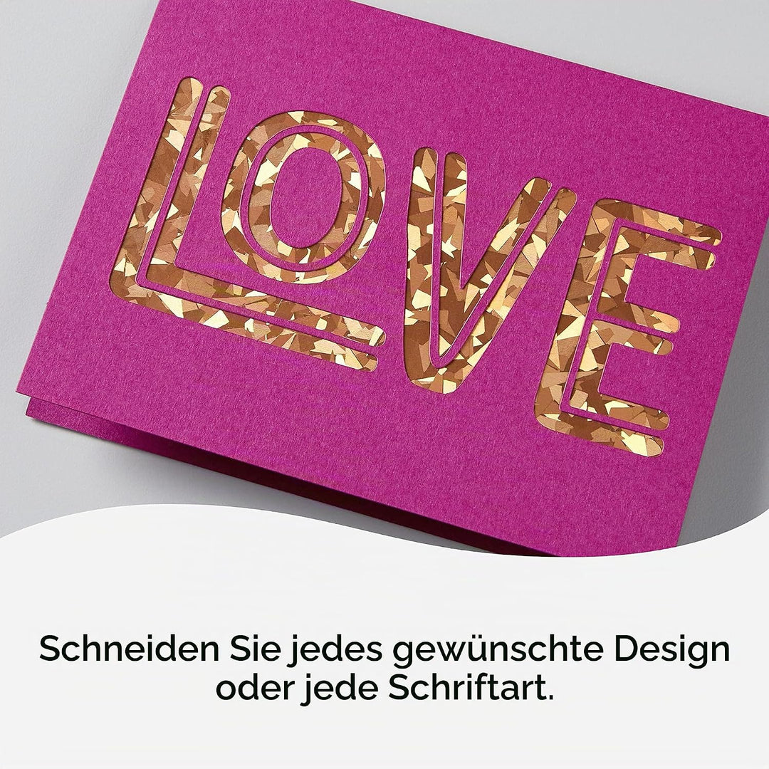 Cricut Cutaway -Karten | Pastell | 12,1 cm x 12,1 cm (Cricut -Grösse S40) | 14-Pack | Zur Verwendung