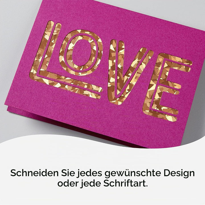 Cricut Cutaway -Karten | Pastell | 12,1 cm x 12,1 cm (Cricut -Grösse S40) | 14-Pack | Zur Verwendung