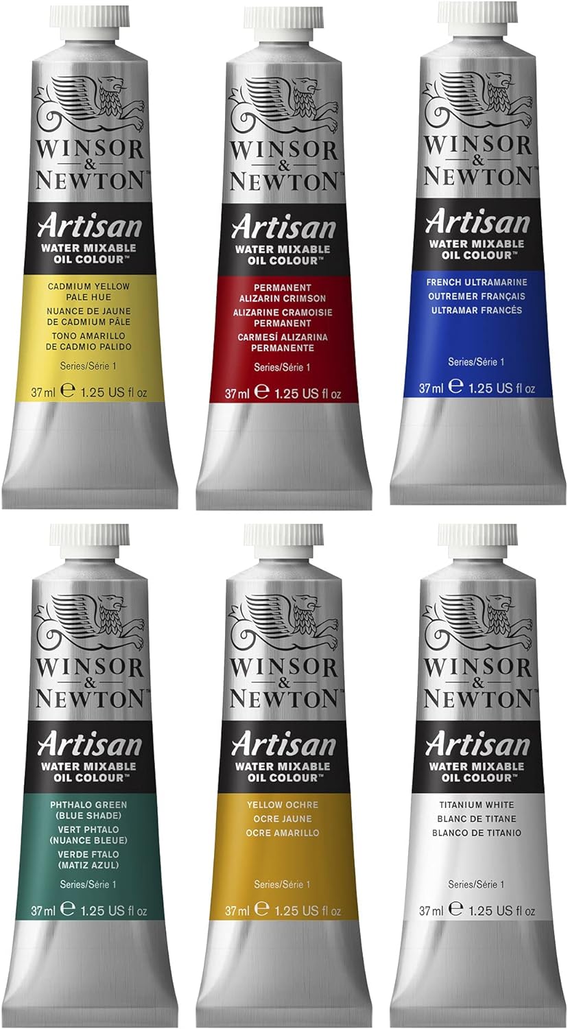 Winsor &amp; Newton 1590267 Artisan wasservermischbare Ölfarbe - Ölfarbenset, hohe Pigmentkonzentration,