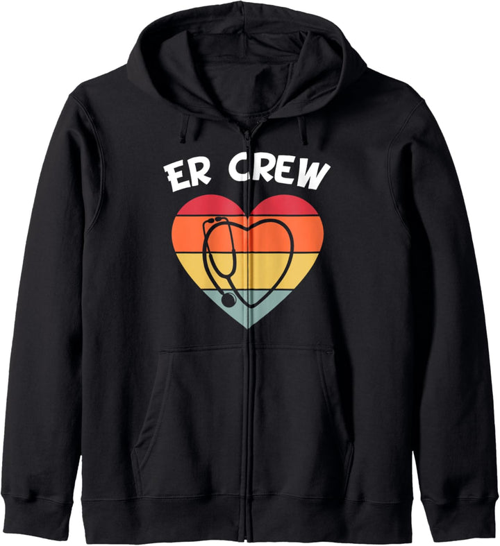 ER Nurse Appreciation ED Doctor Stethoskop CNA Rotation Kapuzenjacke
