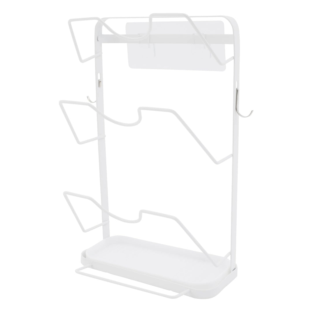 Topfdeckelhalter Wandmontage, Selbstklebend, 3 Schlitze, Topfdeckel-Organizer aus Metall für Küche,