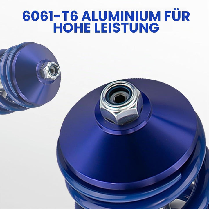 maXpeedingrods Gewindefahrwerk Für Volkswagen Golf MK2 1985-1992 (19E) Jetta II 1G 1984-1992-Blau