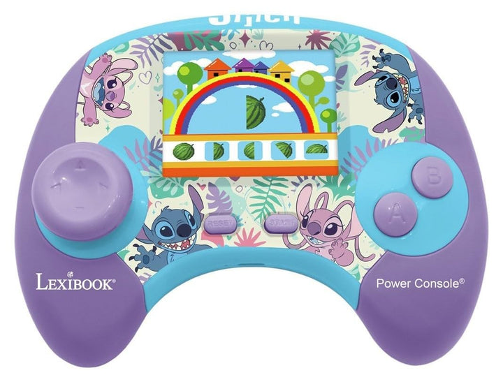 Lexibook Disney Stitch Power Console® – Lernspielkonsole zweisprachig Französisch/Englisch mit 100 A