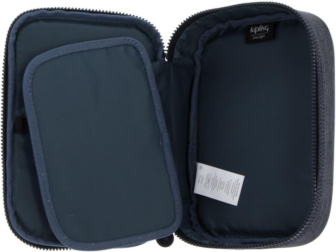 Kipling 100 PENS, Grosses Federmäppchen für bis zu 100 Stifte, 21 cm, 1.5 L, Marine Nary Marine Navy