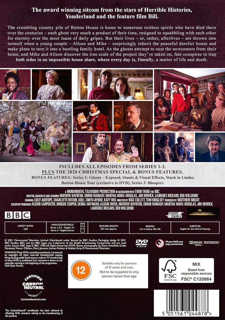Ghosts - Series 1-3 Boxset [DVD] [2021], DVD