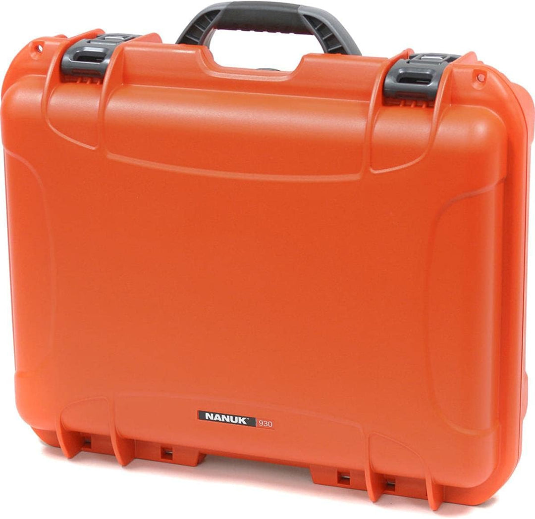 Nanuk 930 Wasserdichter Hartschalenkoffer Mit Plüschschaumeinlage - Orange Orange Cubed Foam, Orange
