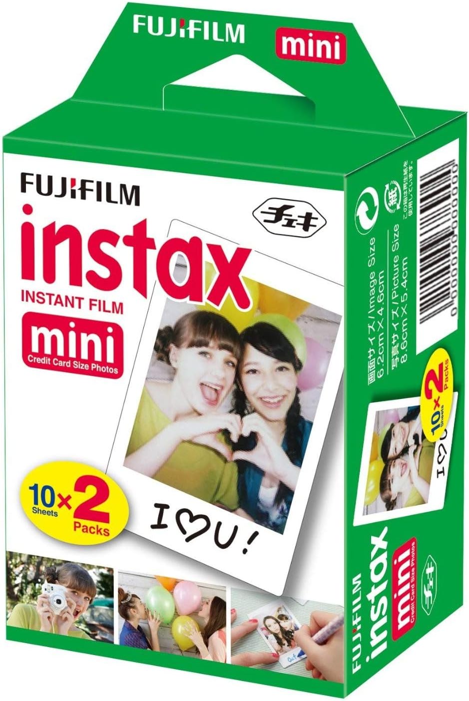 Fujifilm Instax Mini Film (40 Aufnahmen) Multipack weiss, Mini Film