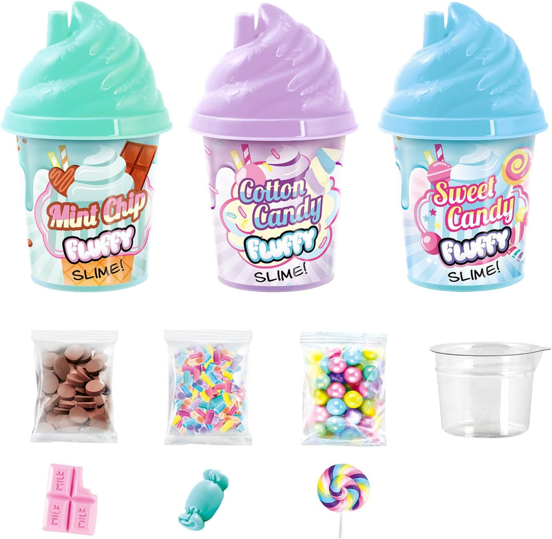 Canal Toys - So DIY-Slime Fluffy-Pack mit 3 Shakers-SSC 101, Mehrfarbig