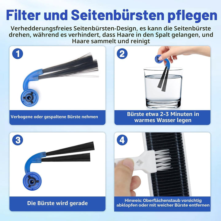 15 Stück Zubehör-Set für Ecovacs Deebot X11 OmniCyclone/ X11 Pro Omni/ X9 Pro Omni Staubsauger, Ersa