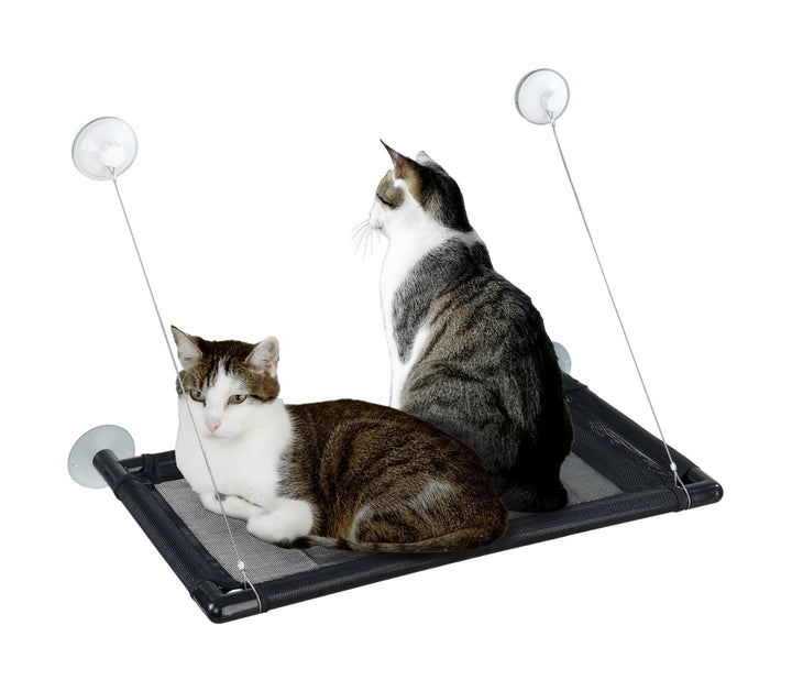 Maximex XXL-Hängematte, Fenster Liegematte für 2 Katzen, belastbar bis 35kg, zuverlässige grosse Sau