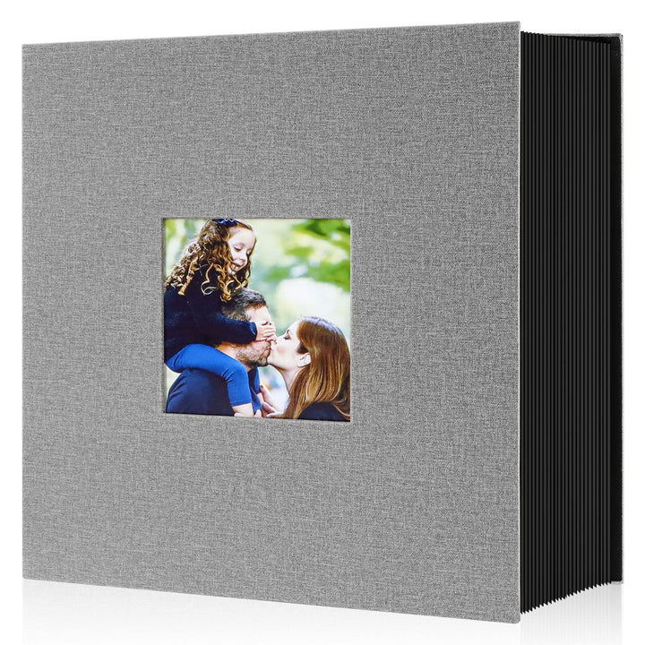Lanpn Fotoalbum 10x15 1000, Extra Grosses XXL Leinen Einstecken Einsteckalbum für Hoch und Querforma