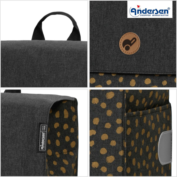Andersen Einkaufstrolley Ersatztasche - 47 Liter - Seitentasche - extra Innenfach - wasserabweisend