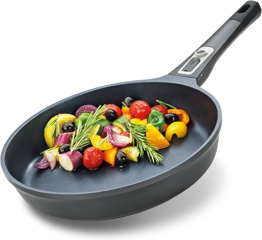 Küchenprofi MILANO Bratpfanne 28cm Aluminium | Pfanne Backofengeeignet | Abnehmbarer Griff | Alumini
