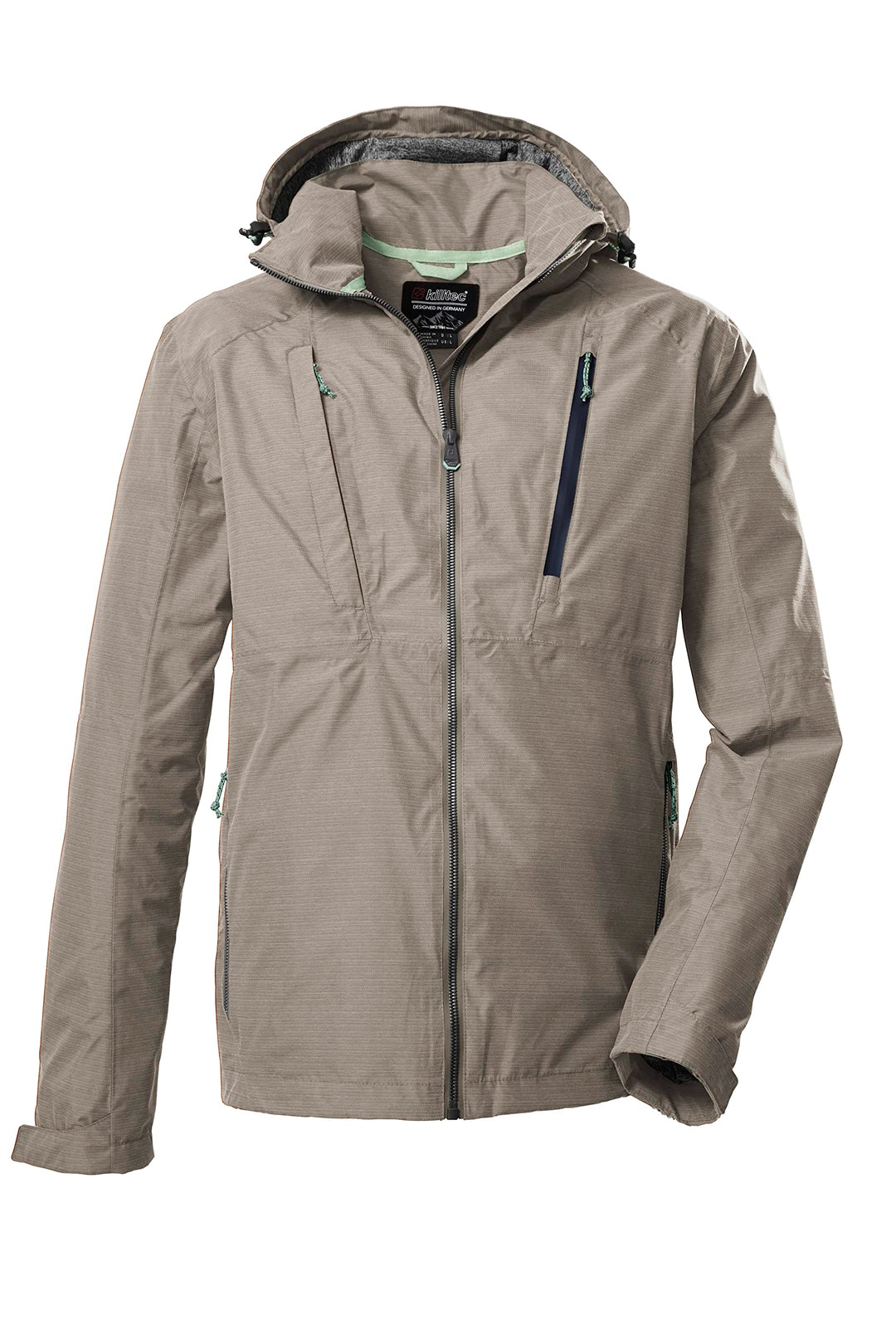 Killtec Herren Kos 85 Mn Jckt Funktionsjacke/Outdoorjacke mit abzippbarer Kapuze L sand, L sand