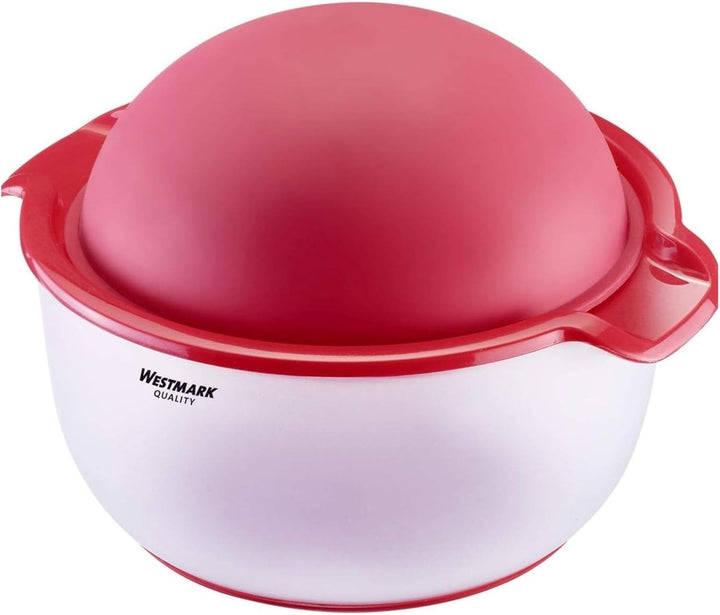 Westmark Granatapfel Entkerner/Entsafter, 3-teilig, Kunststoff/Silikon, Buzzer, Transluzent/Rot, 516