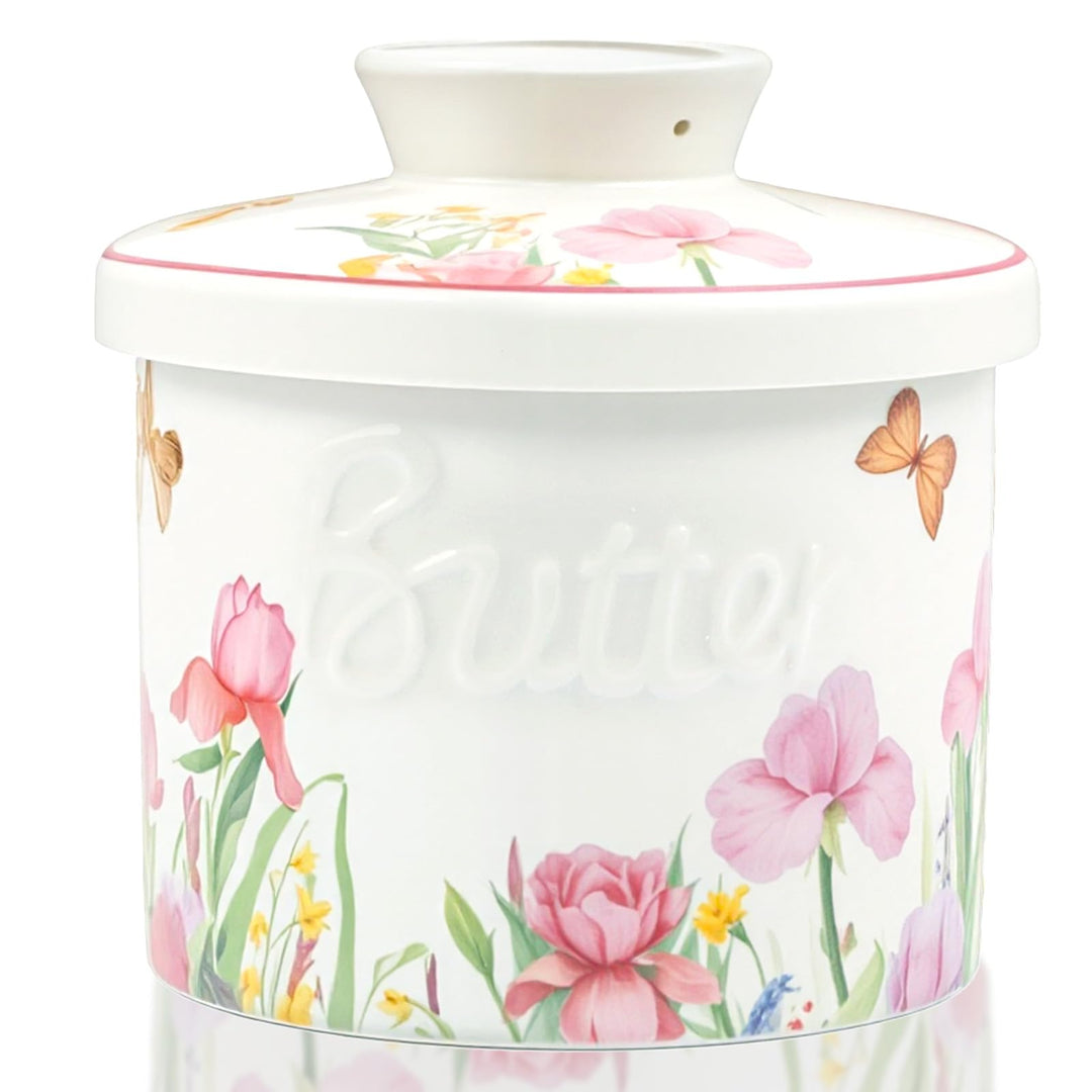 Butterglocke Keramik, Französische Butterdose, Wassergekühlte Butterdose für Frische und Streichfähi