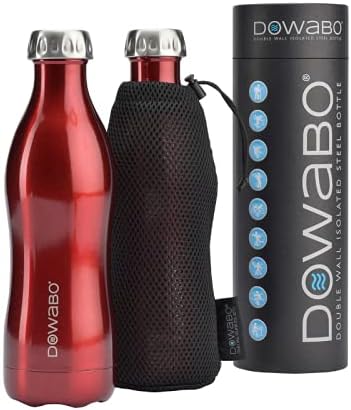 DOWABO Isolierflasche - BPA-freie Edelstahl Trinkflasche - kohlensäuredichte und auslaufsichere Flas