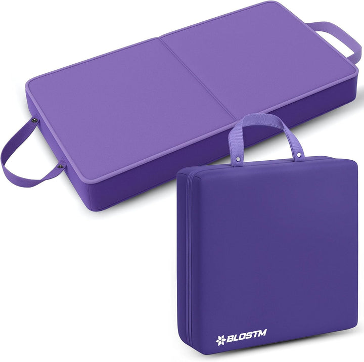 BLOSTM Extra dicke Garten-Knieunterlage – grosse, faltbare Garten-Knieunterlage mit Griffen – wasser