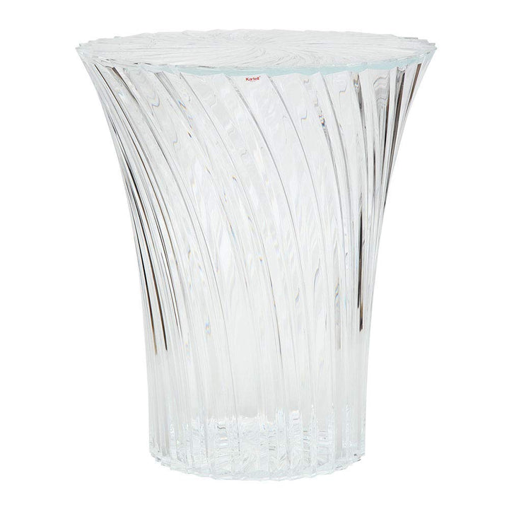 Kartell Sparkle, Bambus, crystal, 38 x 44 x 38 cm Sgabello Cristallo, Sgabello Cristallo