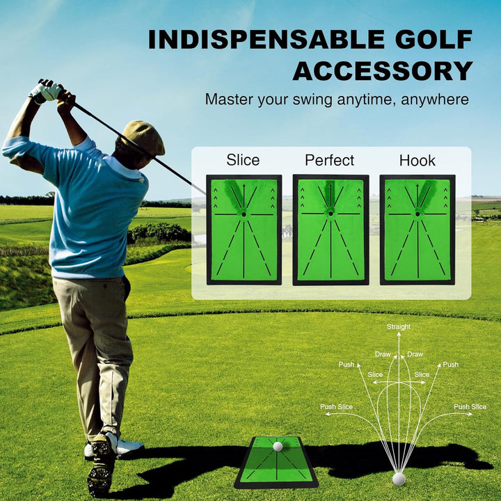 Golf-Trainingsmatte für präzisen Schwung – Swing-Pfad-Feedback, Ballkontrolle & Treffgenauigkeit ver