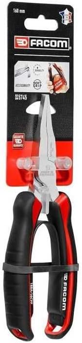 Facom SC. 188 Flachrundzange, schwarz, SC.188.16CPE 160 mm, 160 mm
