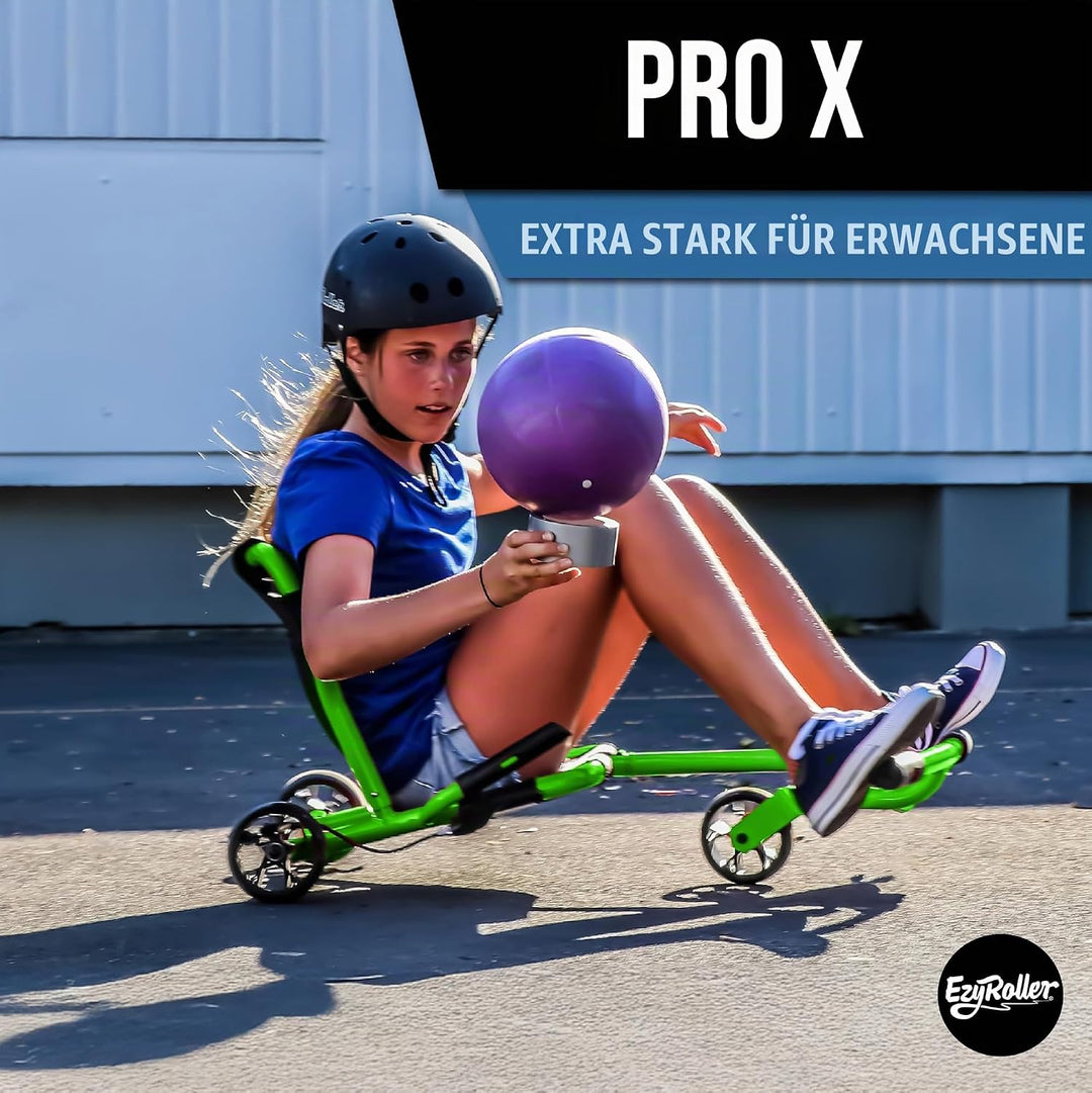 EzyRoller Pro X Fun Fahrzeug Dreirad für Jugendliche und Erwachsene Trike ab 10 Jahre (grün), grün