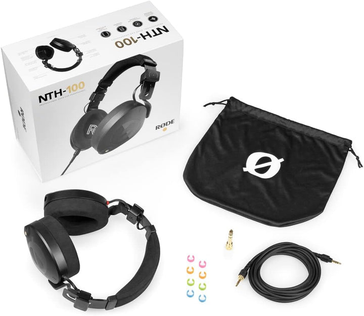 Rode NTH-100 Studio-Kopfhörer + 2,4m Kabel Grün + keepdrum Tuch