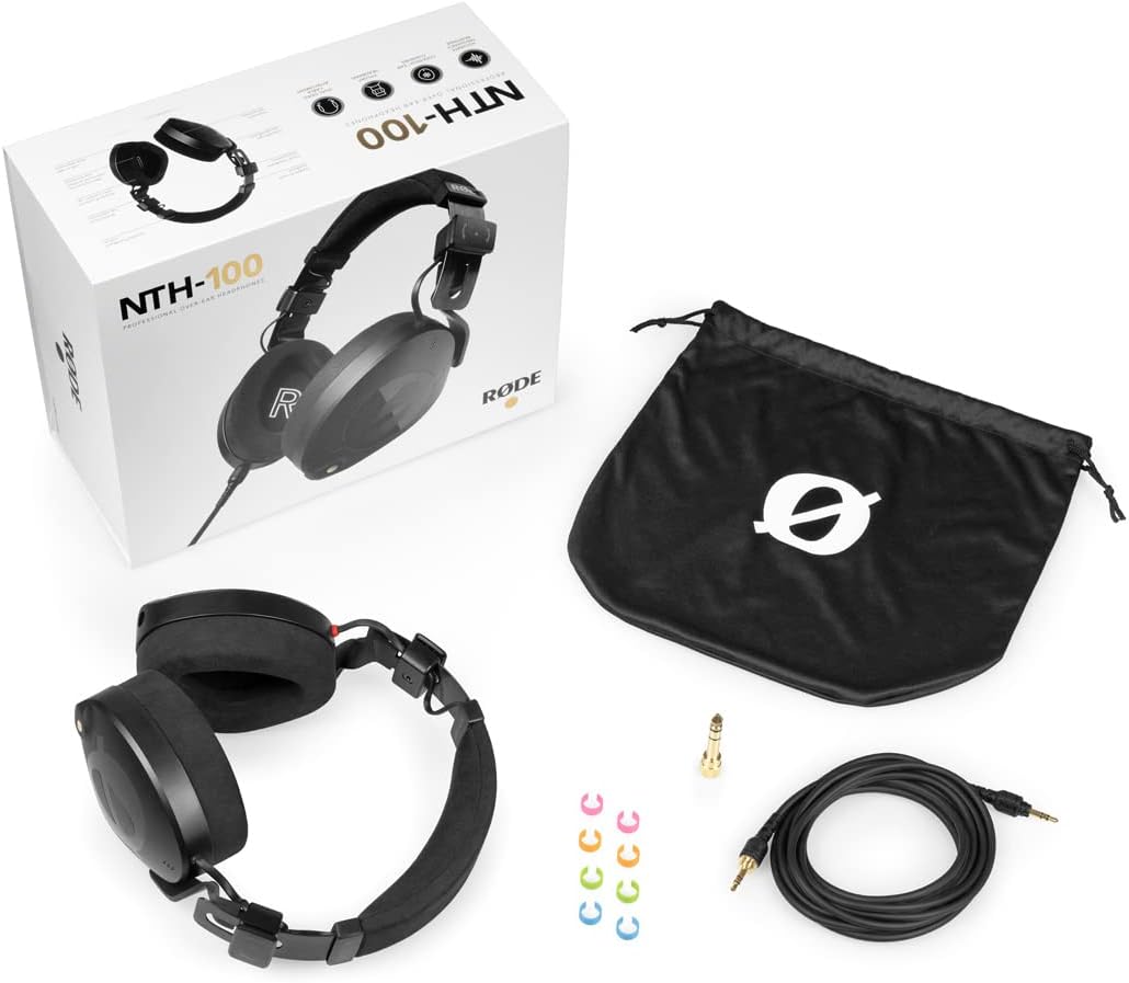 Rode NTH-100 Studio-Kopfhörer + 2,4m Kabel Pink + keepdrum Tuch